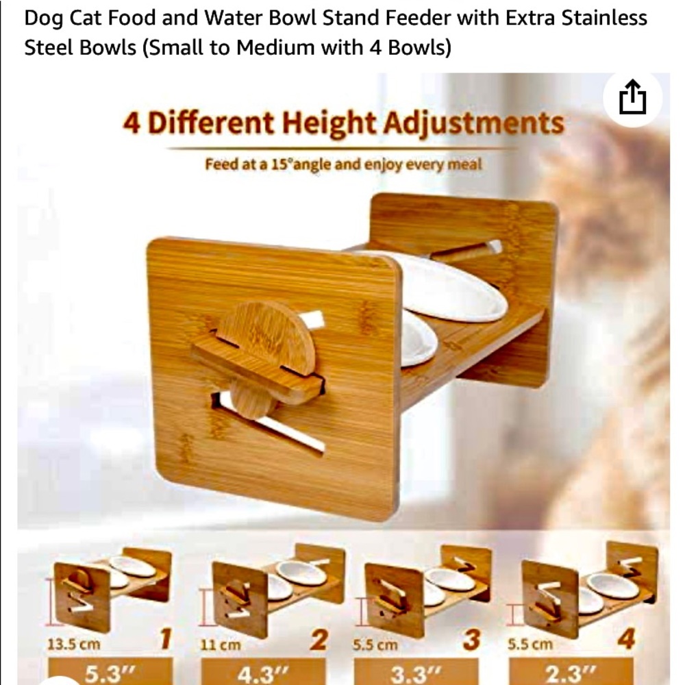 Small dog platform feeder - Picture 3 of 14